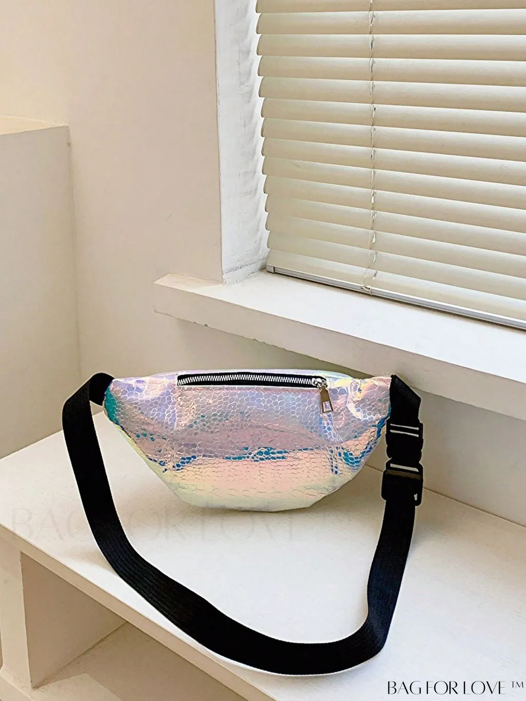 BagForLove - Patent Leather Double-Zip Fanny Pack