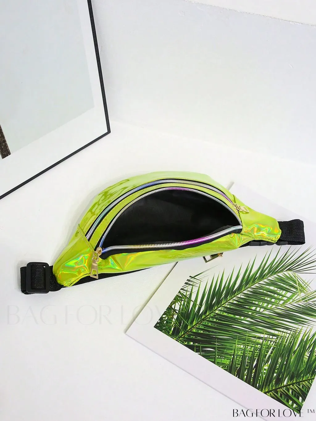 BagForLove - Patent Leather Double-Zip Fanny Pack