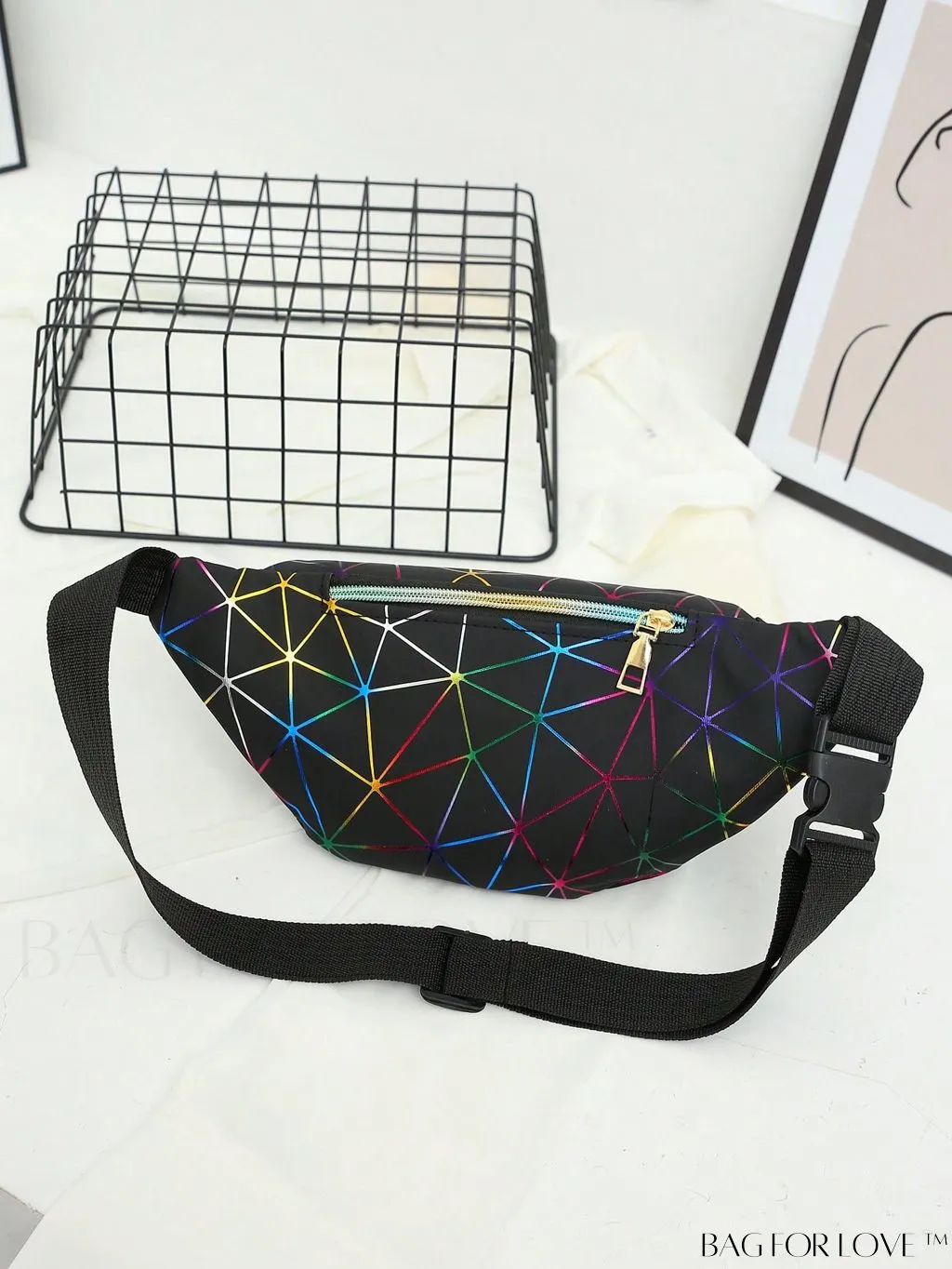 BagForLove - Patent Leather Double-Zip Fanny Pack