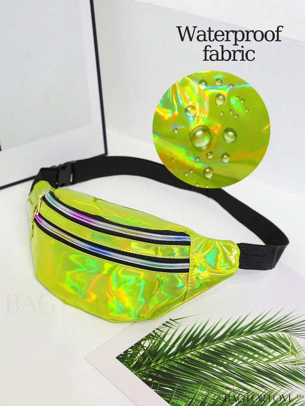 BagForLove - Patent Leather Double-Zip Fanny Pack