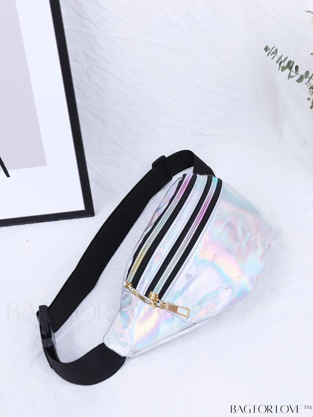 BagForLove - Patent Leather Double-Zip Fanny Pack