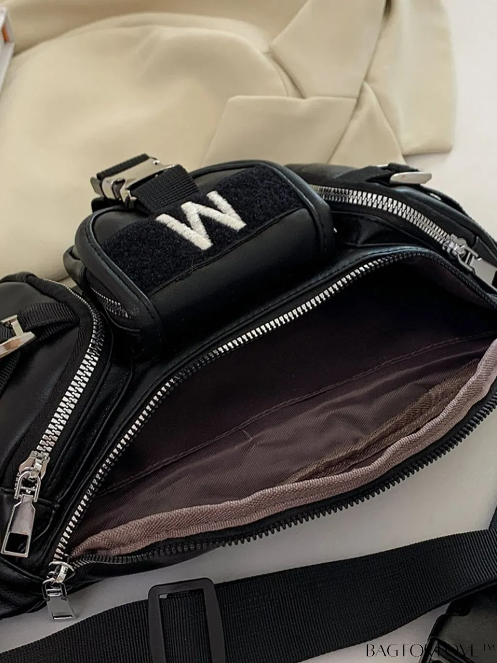 BagForLove - Stylish PU Leather Womens Waist Bag - Fashionable and Versatile Fanny Pack