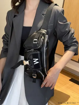 BagForLove - Stylish PU Leather Womens Waist Bag - Fashionable and Versatile Fanny Pack