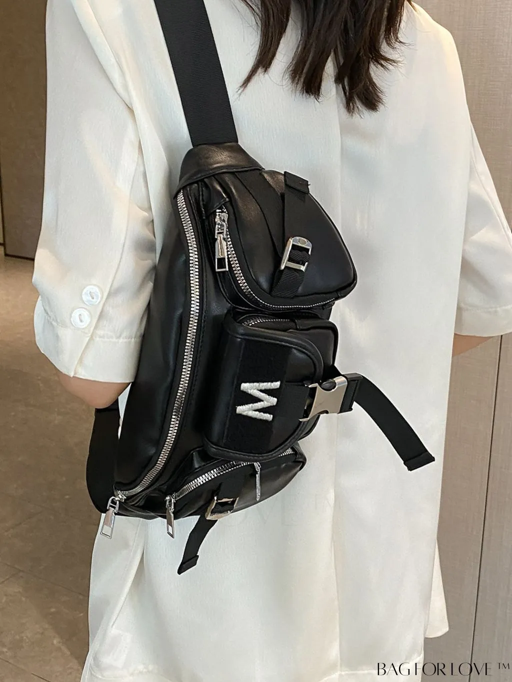 BagForLove - Stylish PU Leather Womens Waist Bag - Fashionable and Versatile Fanny Pack