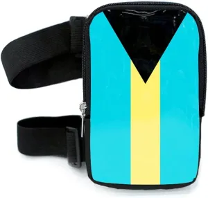 Bahamas Flag Thigh Bag | Leg Harness for Women | Outdoor Waist Pouch | Carnival Hiking Travel Fanny Pack with Adjustable Straps | Bahamas