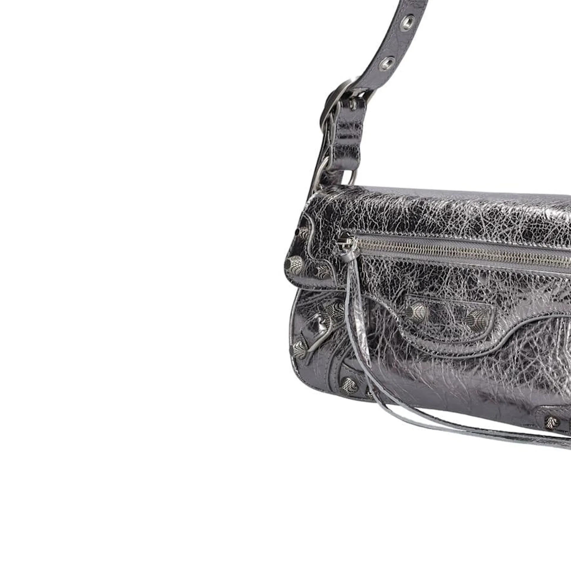 Balenciaga Le Cagole Metallic Shoulder Bag