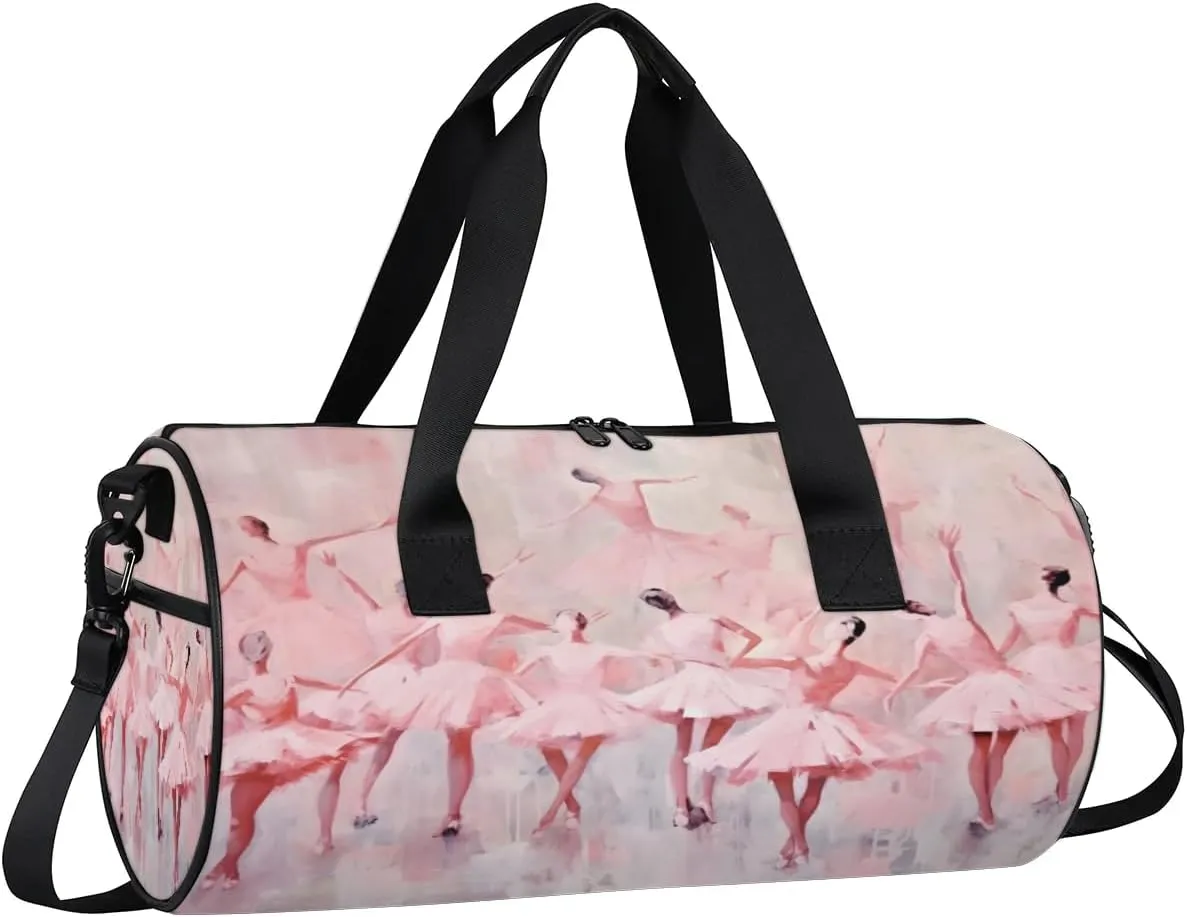 Ballet Gym Bag for Women Men Lightweight Weekender Travel Bag Stylish Duffle Bag for Gym Travel Overnight Carry On