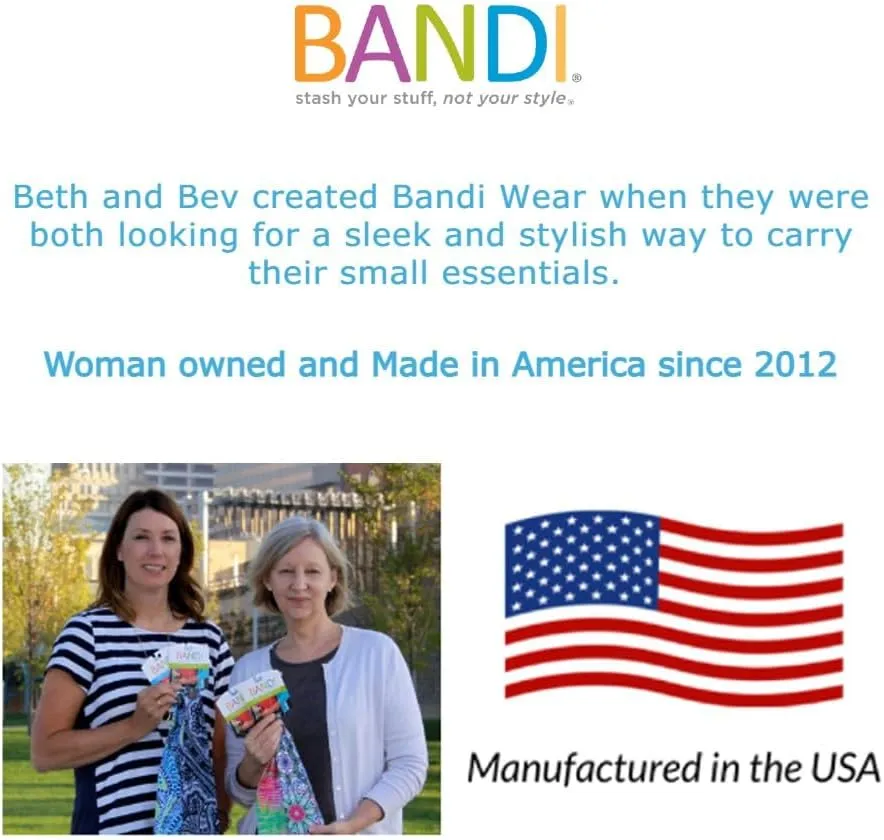 BANDI Plus Size Fanny Pack for Women - Travel-Ready Pocket Belt with Secure Hidden Money & Running Belt for Phone, Passport, Keys, & Medical Devices, Adjustable Fit, Comfortable (Confetti)