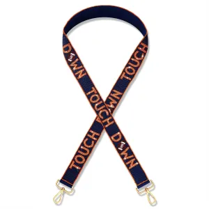 Beaded Purse Straps Game Day Purse Strap Replacement Crossbody Touch Down Purse Strap for Football Stadium Clear Bag Purse Handbag Game Day Outfits Accessories Gifts (Blue&Orange)
