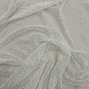 Beaded Tulle (SWDot) Ivory