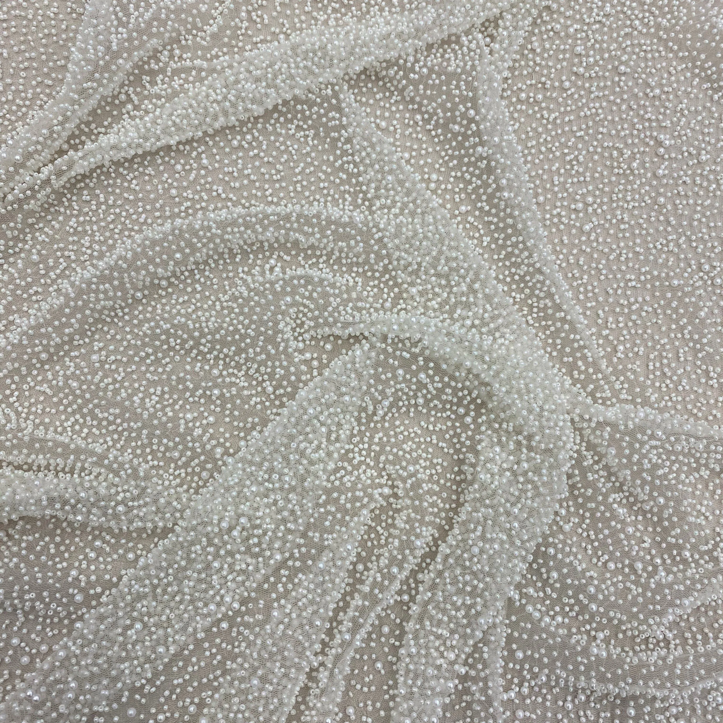 Beaded Tulle (SWDot) Ivory