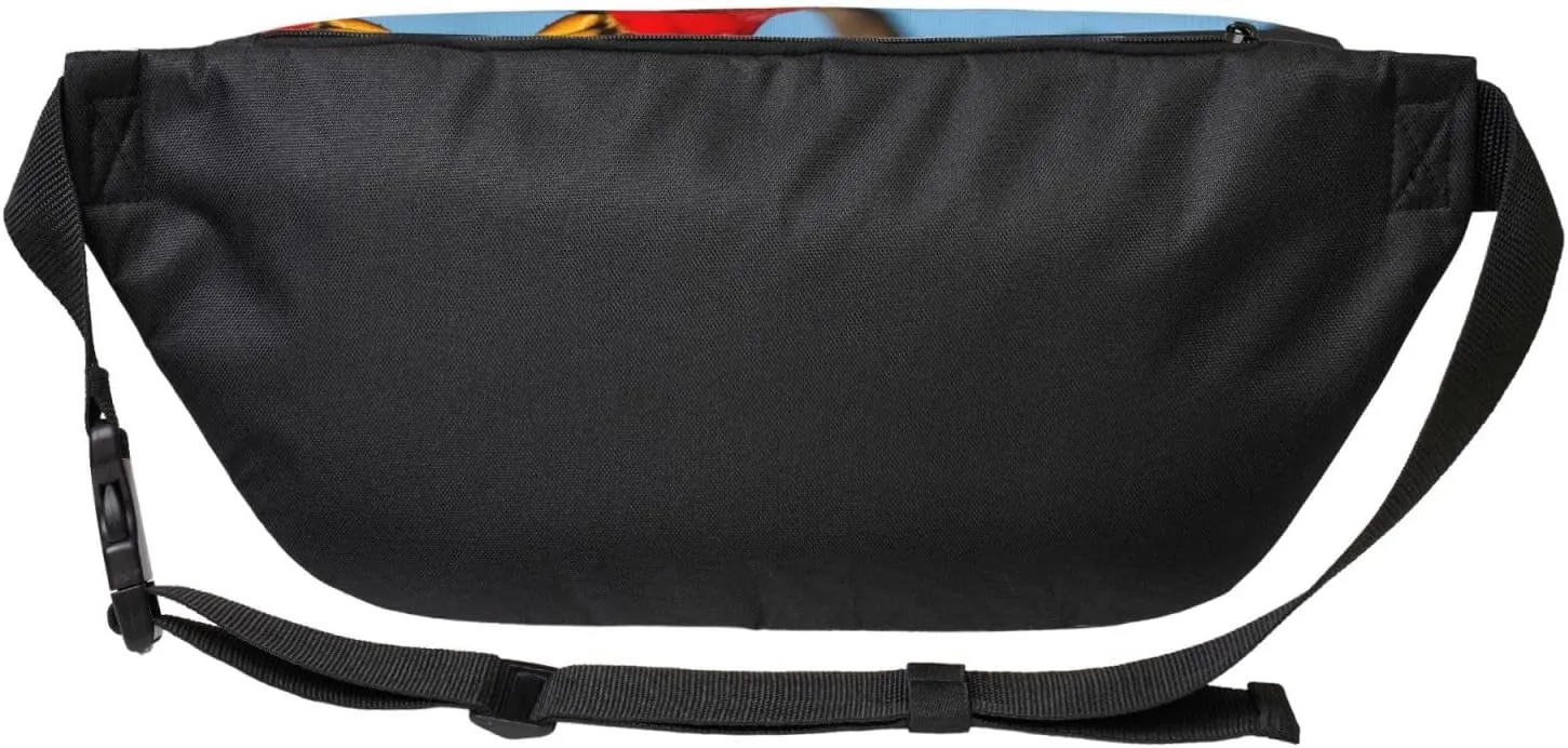 beautiful red Bird Multi-Purpose Fanny Pack and Crossbody Bag - High Capacity with Zipper Pockets, Ideal for Men and Women