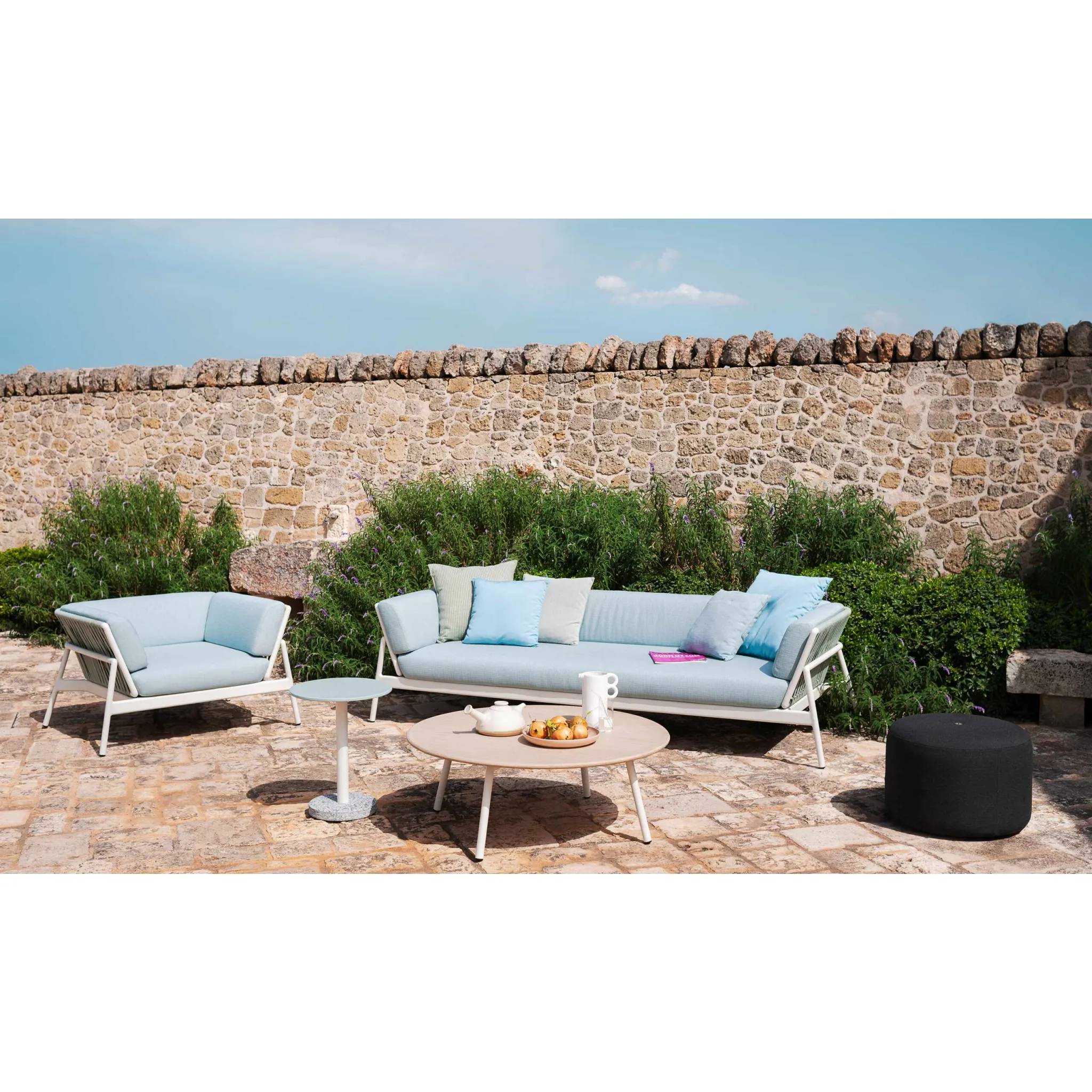 Belt Back Outdoor Lounge Armchair | Roda Piper