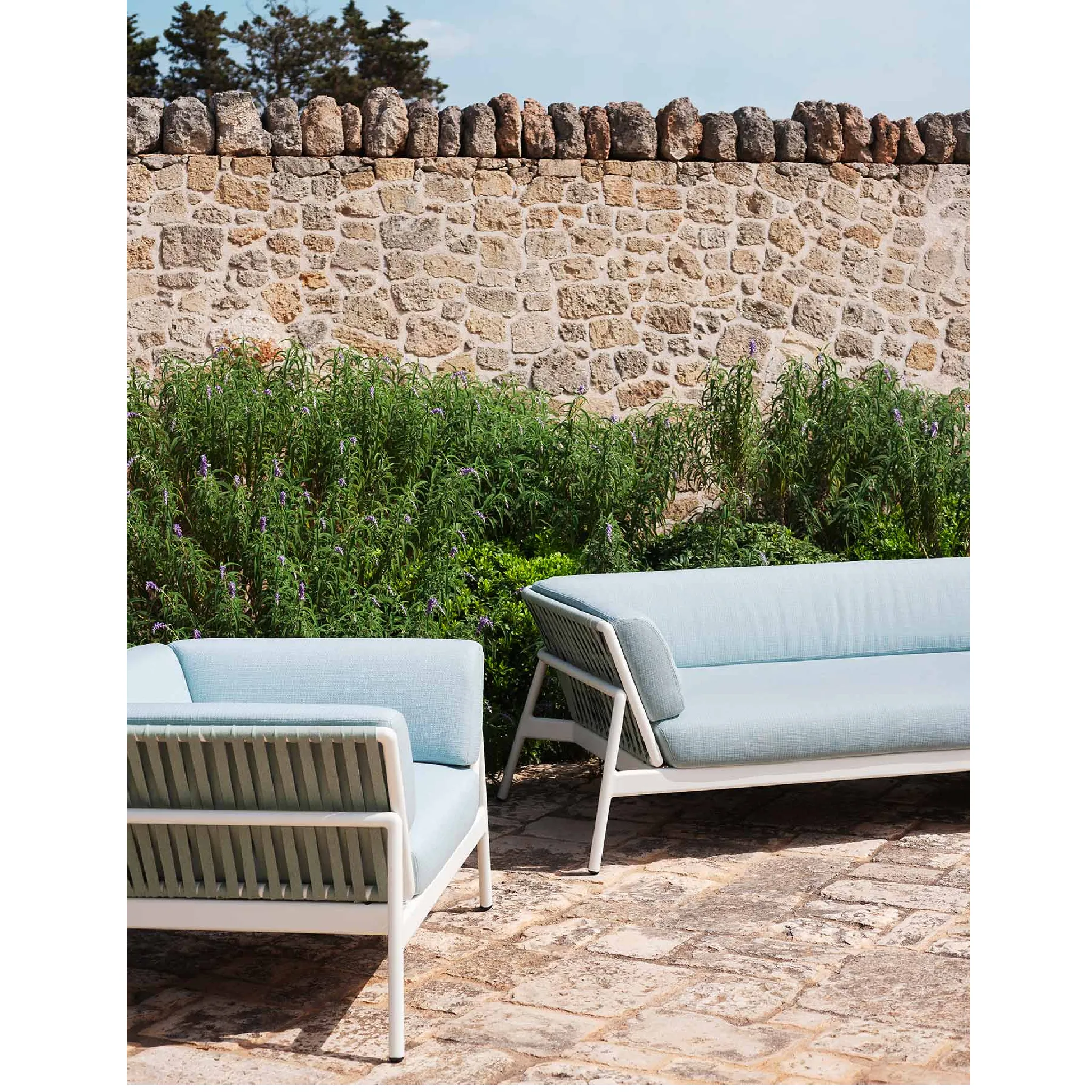 Belt Back Outdoor Lounge Armchair | Roda Piper