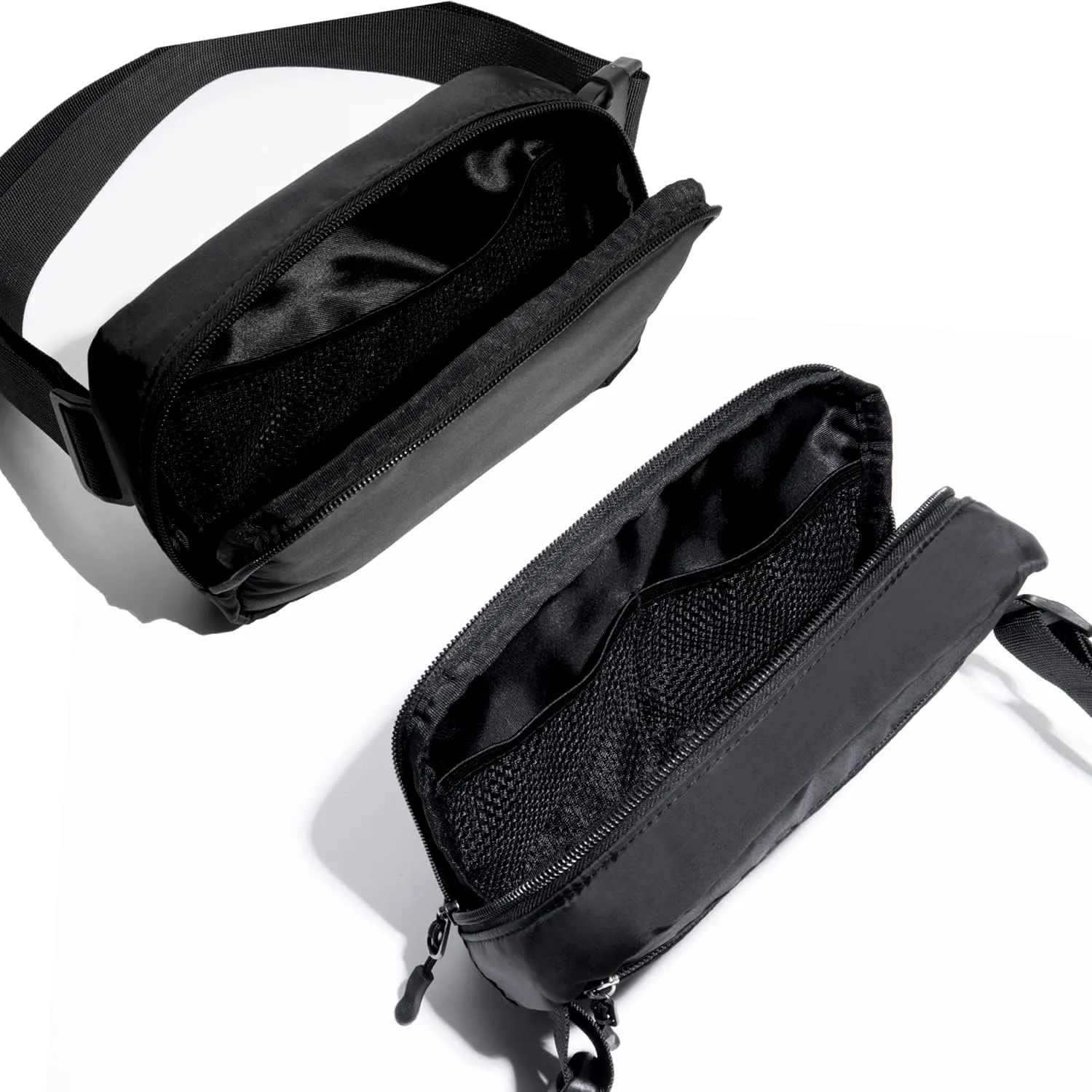 Belt bag Fanny pack crossbody bags for women Everywhere belt bag (BLACK-F)