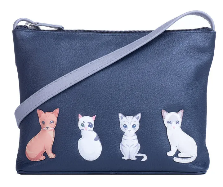 Best Friends Sitting Cats Midi Cross Body Bag - 7225 65