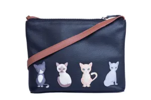 Best Friends Sitting Cats Midi Cross Body Bag - 7225 65