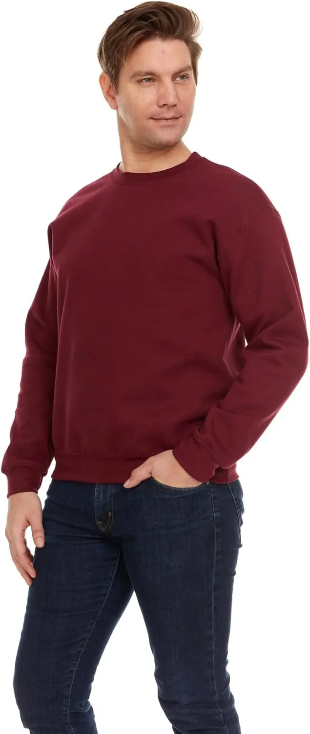 BILLIONHATS Mens Adult Crewneck Fleece Lined Pullover Sweatshirt Bulk, Mixed Assorted, Wholesale Donation Homeless