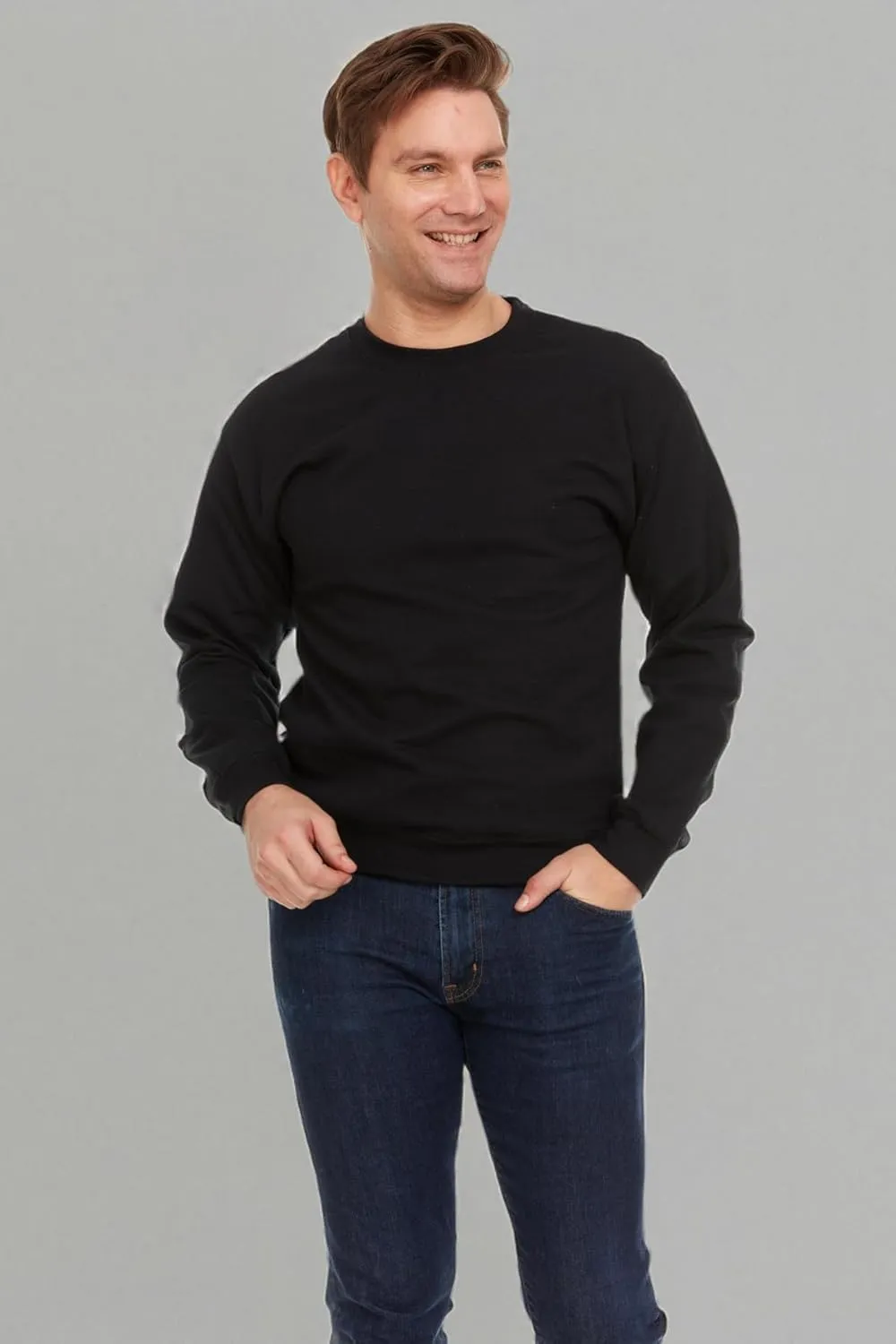 BILLIONHATS Mens Adult Crewneck Fleece Lined Pullover Sweatshirt Bulk, Mixed Assorted, Wholesale Donation Homeless