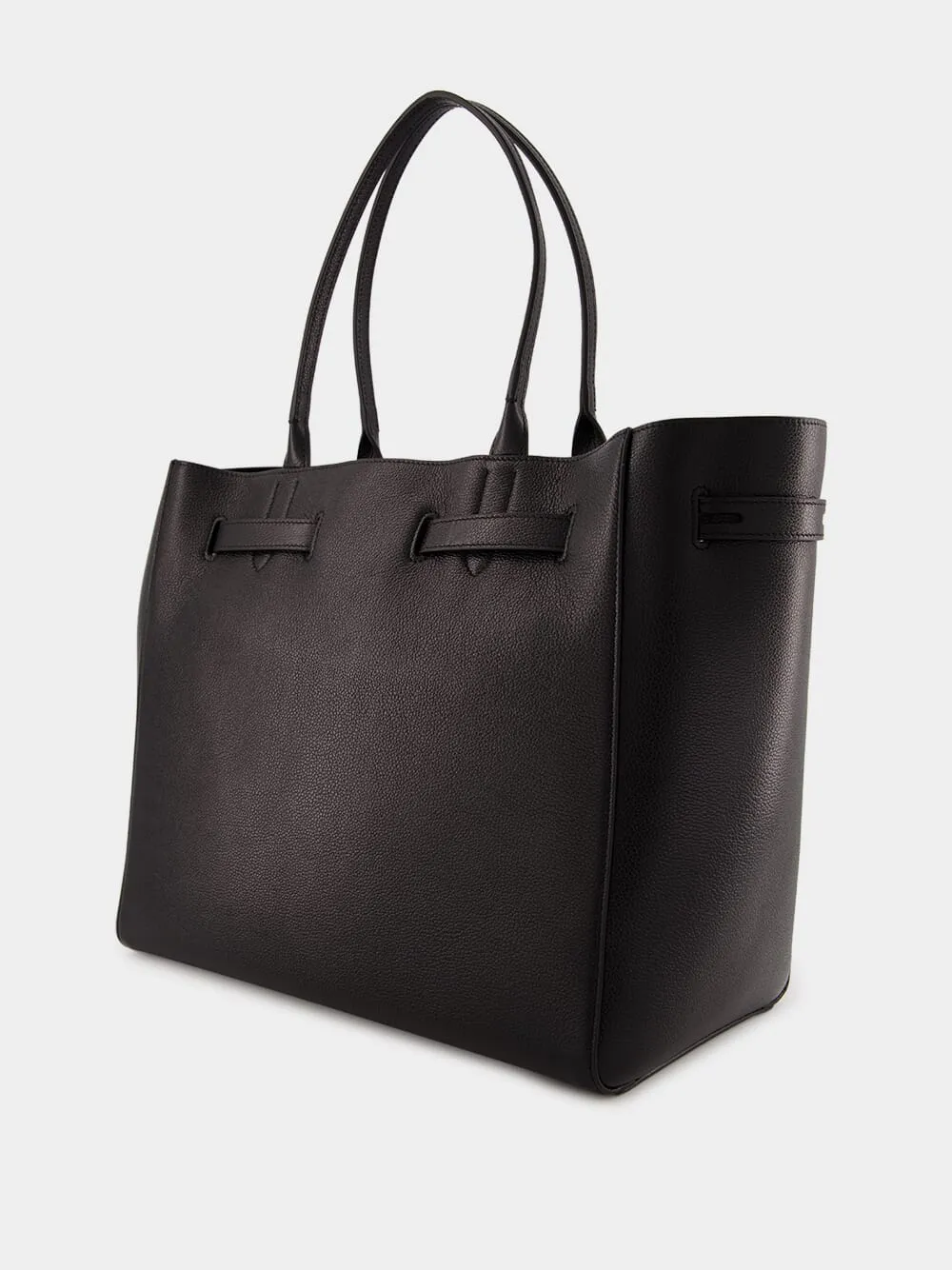 Black Audrey Large Tote in Grain Leather