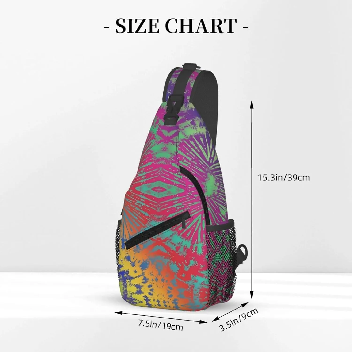 Blue Flame Chest Bags Crossbody Sling Bag Shoulder Bag Travel Hiking Daypack For Men Women