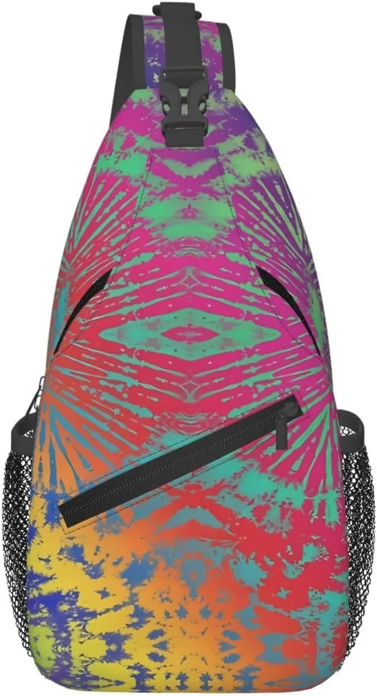 Blue Flame Chest Bags Crossbody Sling Bag Shoulder Bag Travel Hiking Daypack For Men Women