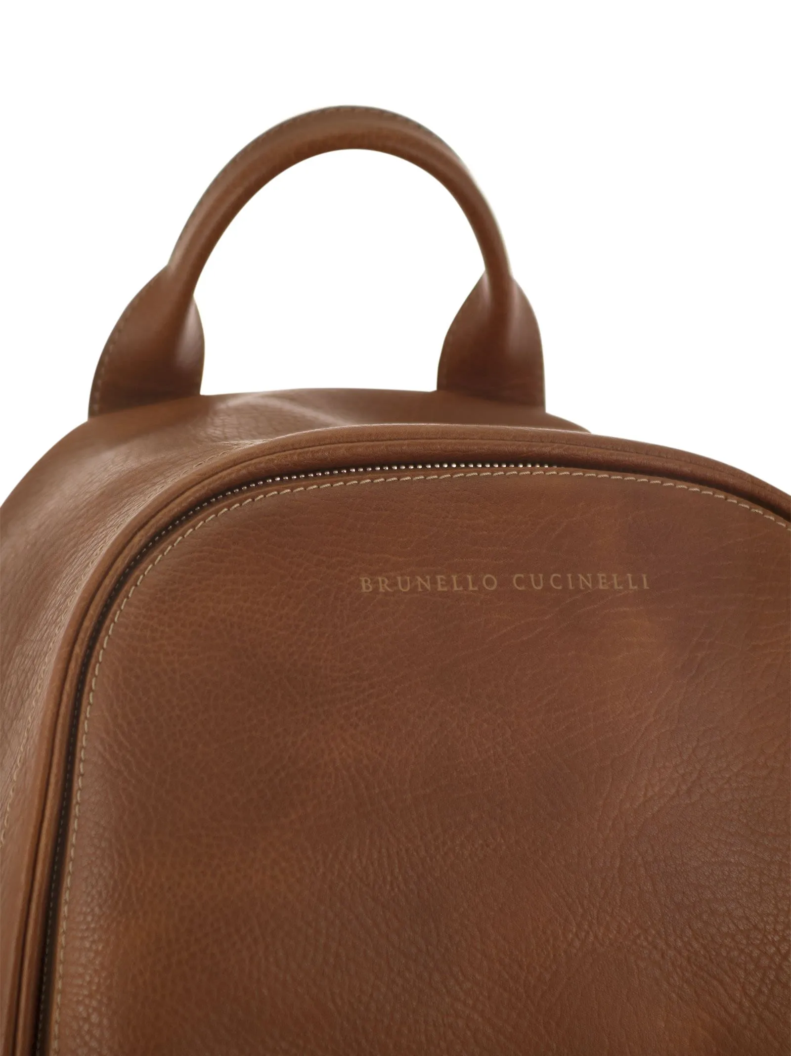 Brunello Cucinelli Calfskin Backpack With Grain