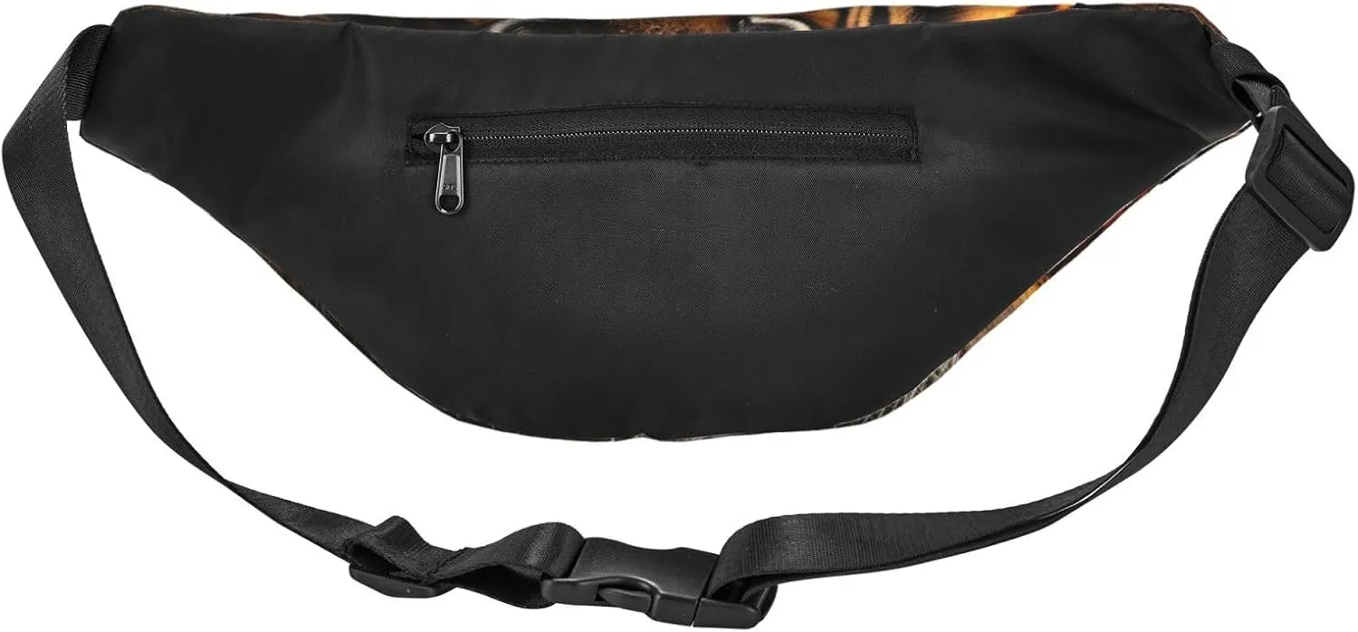 Bumbag Fanny Pack for Women Men Waist Pack Fashion Bum Bag Tiger Pattern Waist Bag for Sport Hiking Travel, Tiger Images, One Size