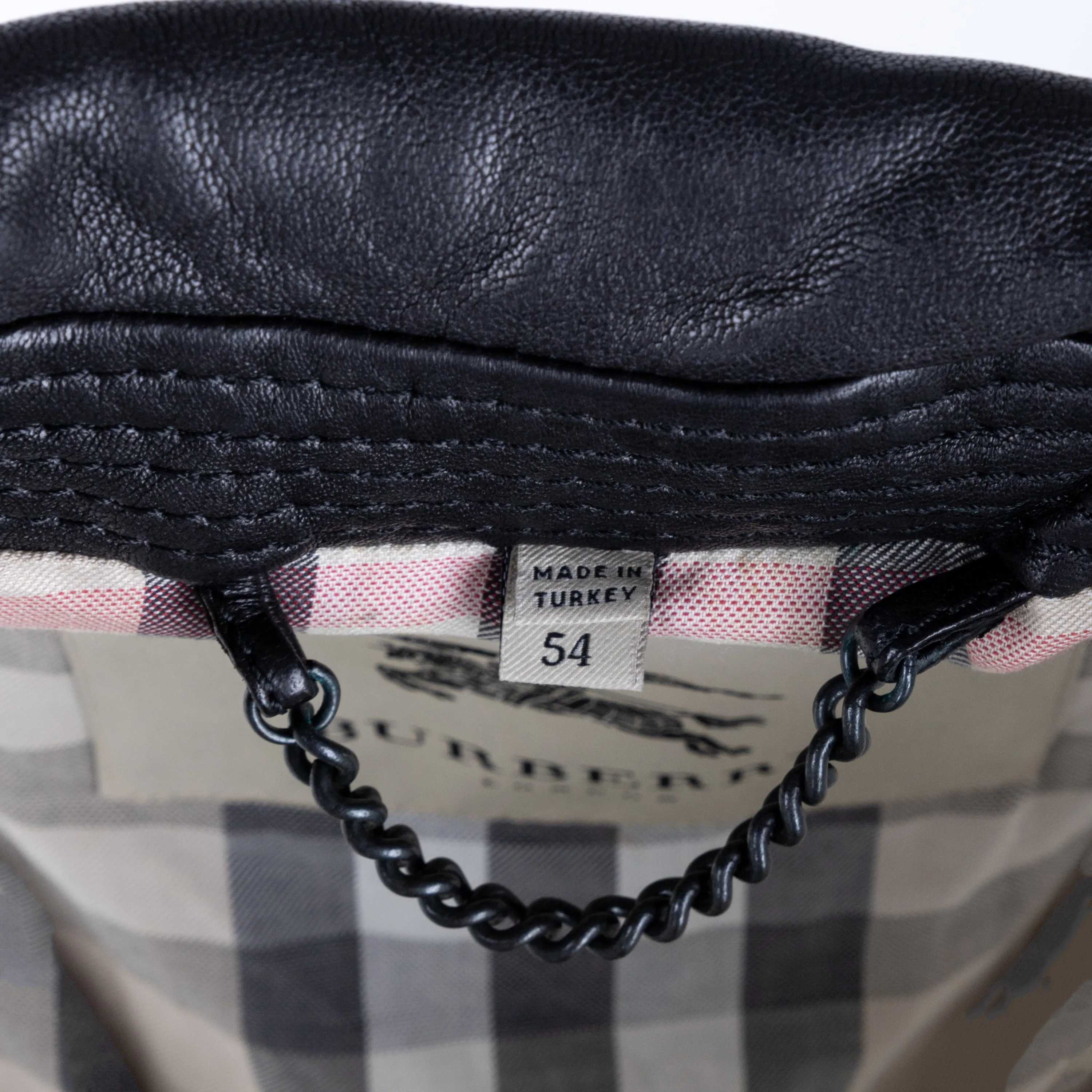 Burberry Lambskin Leather Trench Coat - '00s