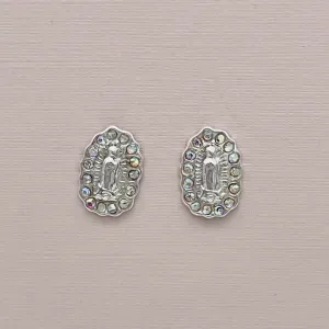 C1362ER Virgin Mary Screw Back Earrings