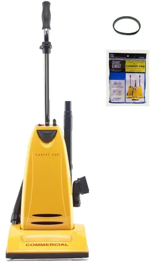 Carpet Pro CPU 2t Commercial Vacuum Cleaner   3pk Upright Bags   CPU1/CPU2 Belt