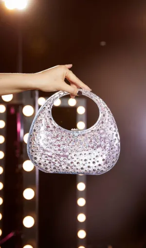 Clear EmbelliShed Bag In Blue