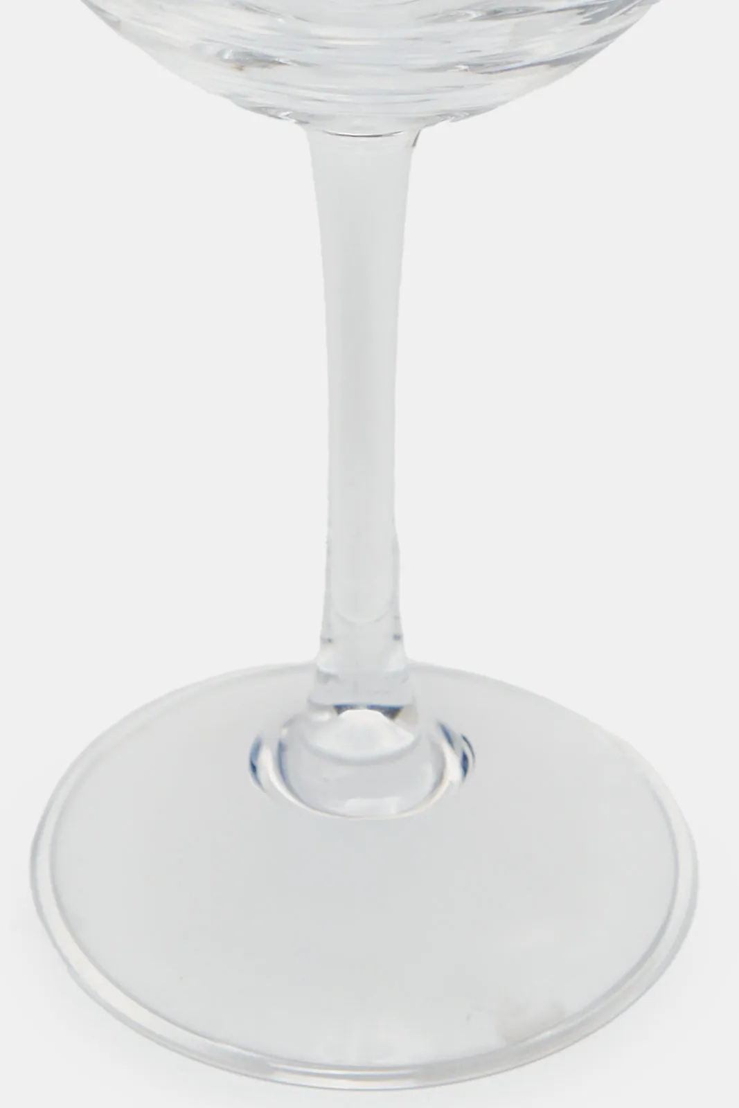 Clear Floral Embellished Glass Goblet