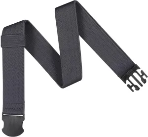 COMFORTABLE Mens Stretch Hiking Belt Minimalist Web Elastic Belts for Men, Metal-free Travel Buckle,≤44" Waist