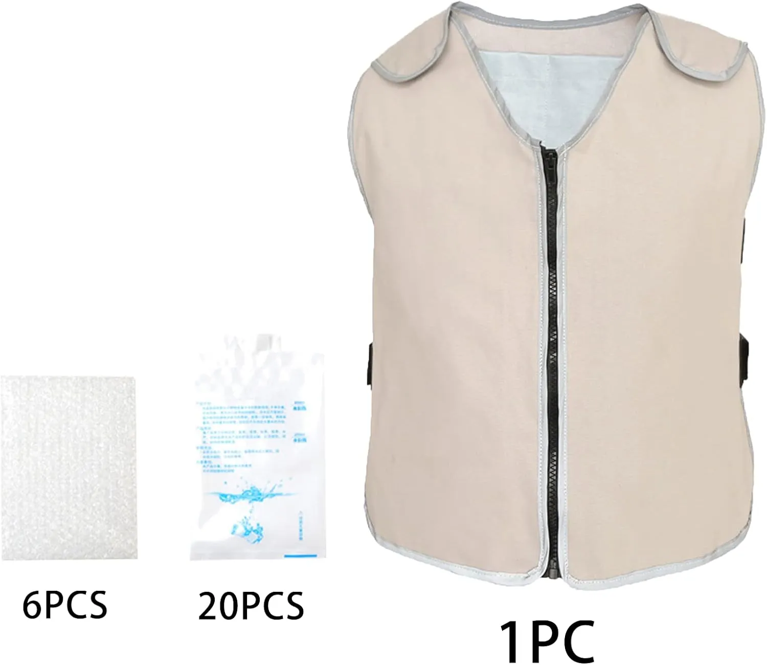 Cooling Vest, Sports Cool Vest with 6 Ice Packs Men Women for Ice Shirts