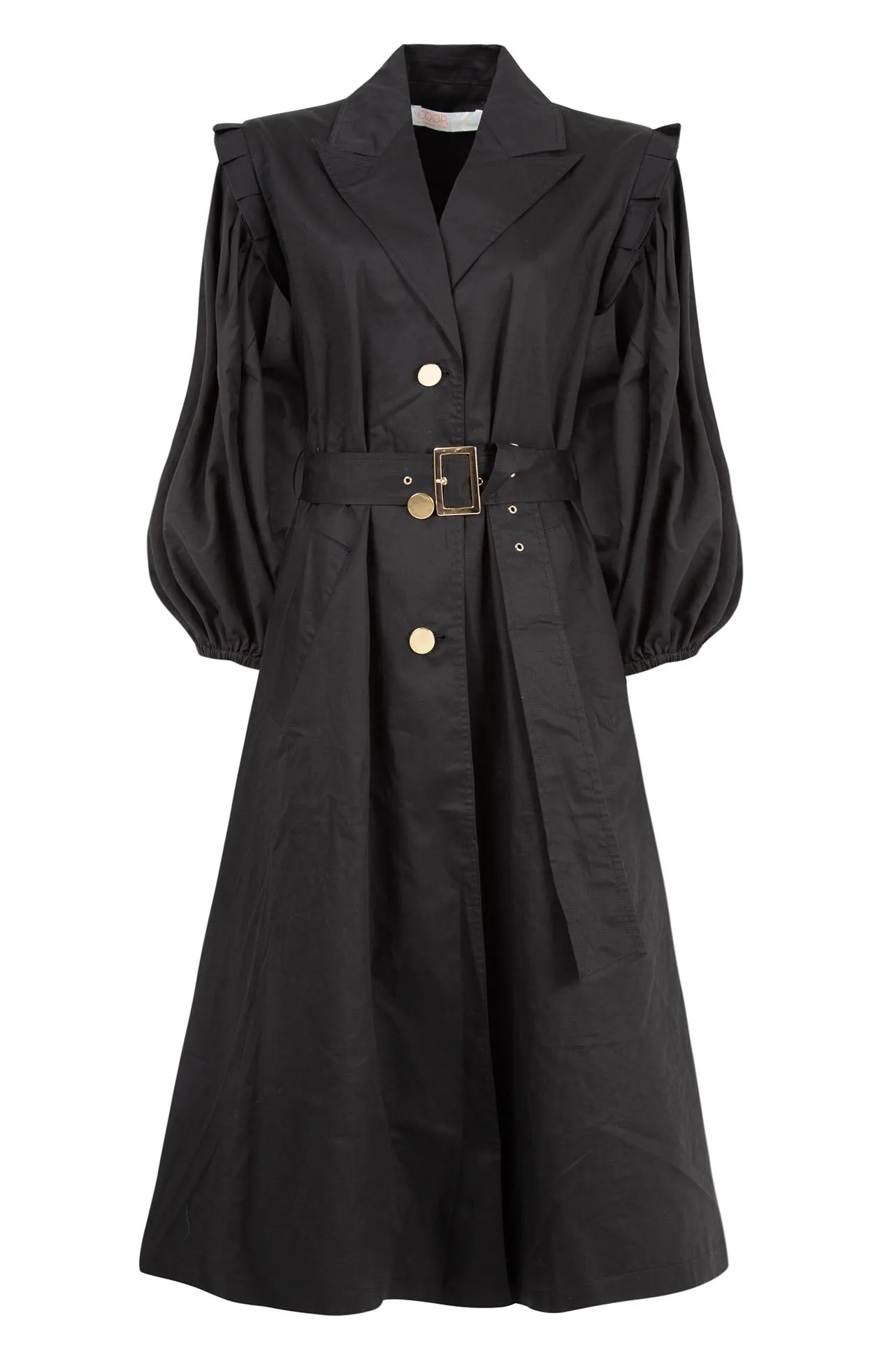 Coop - Drill Down Absolutely Trenched Coat in Black