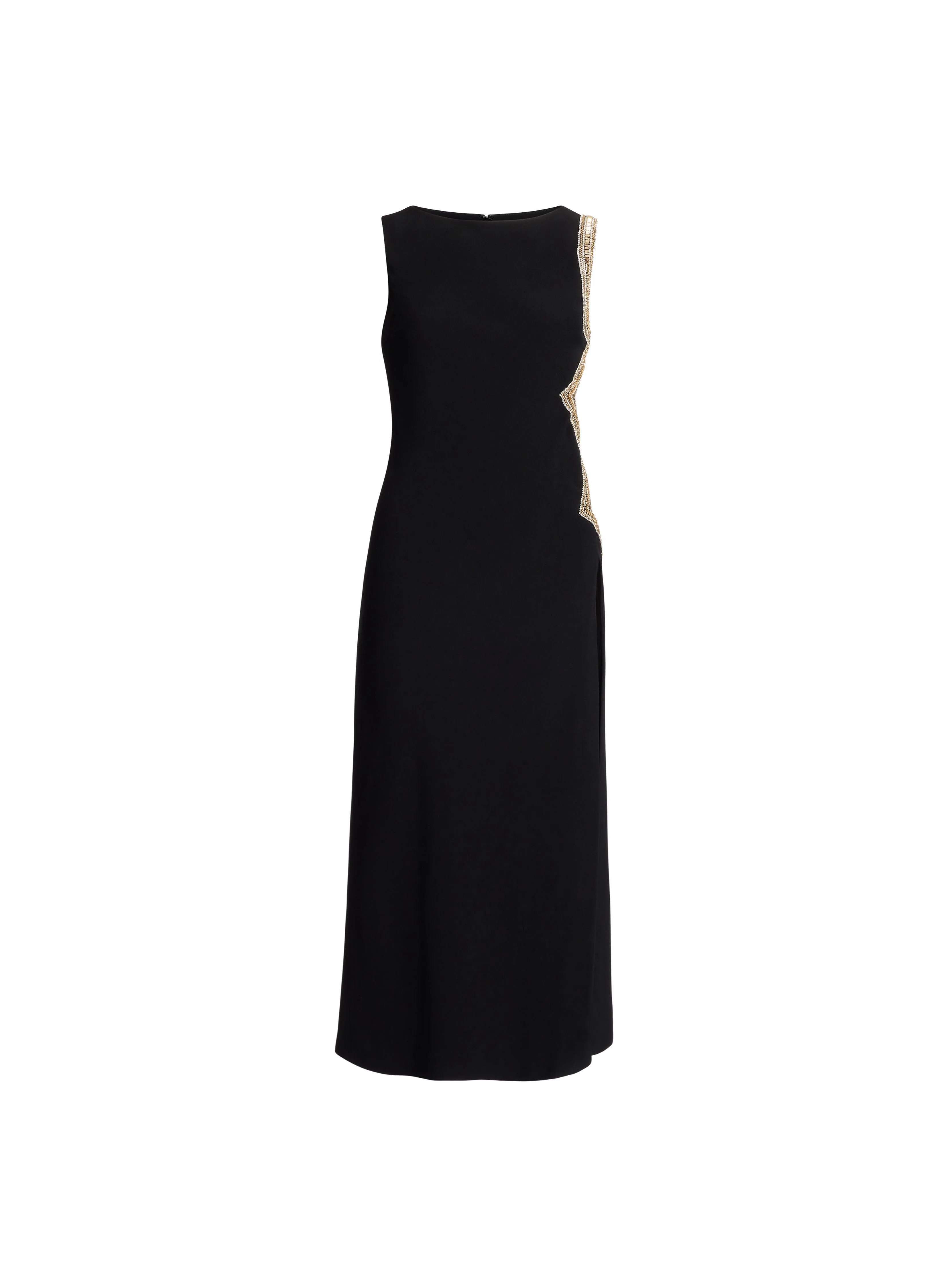 Crystal Embellished Cut-Out Dress