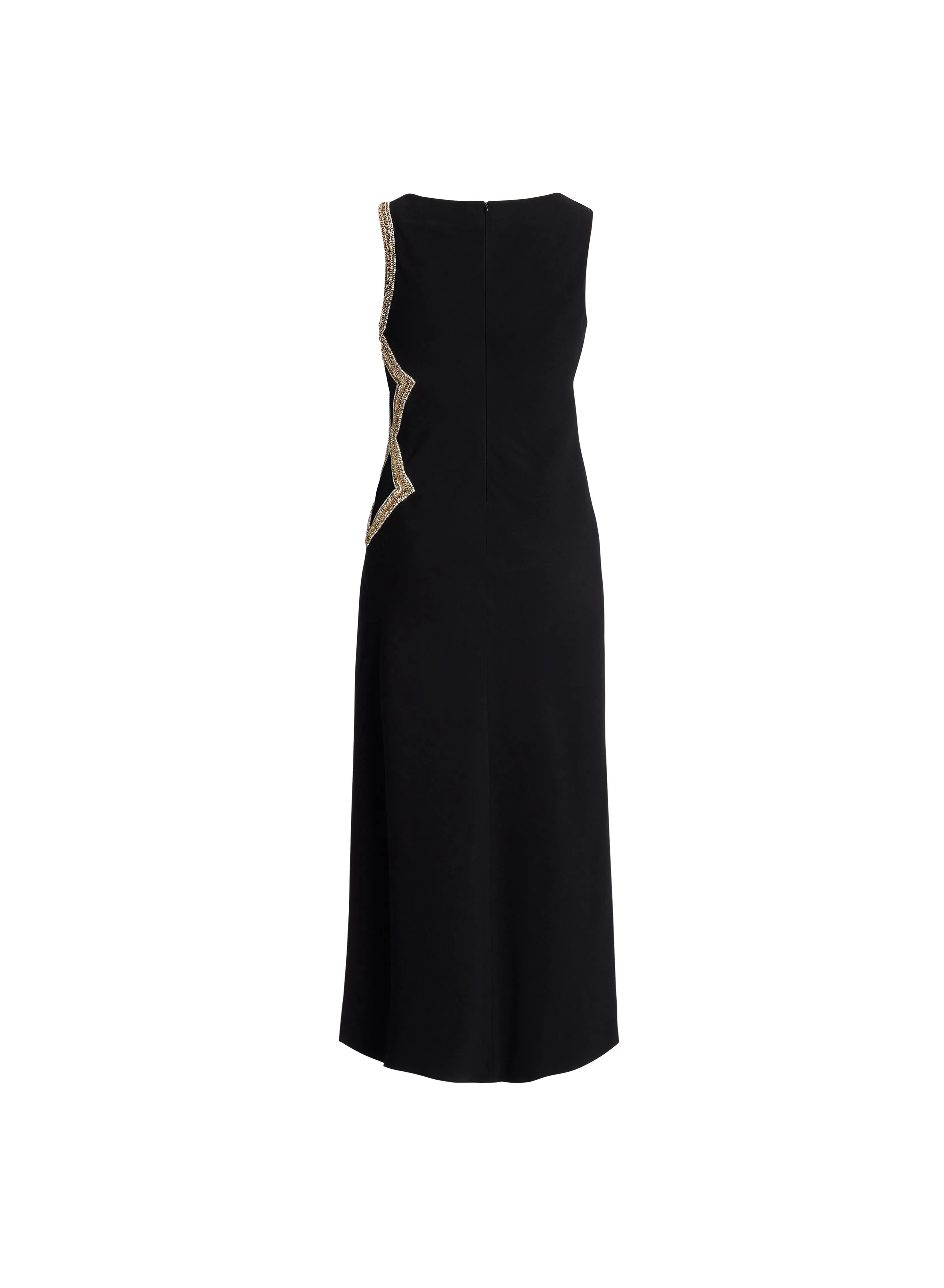 Crystal Embellished Cut-Out Dress