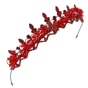 Crystal-Embellished Flower Crown