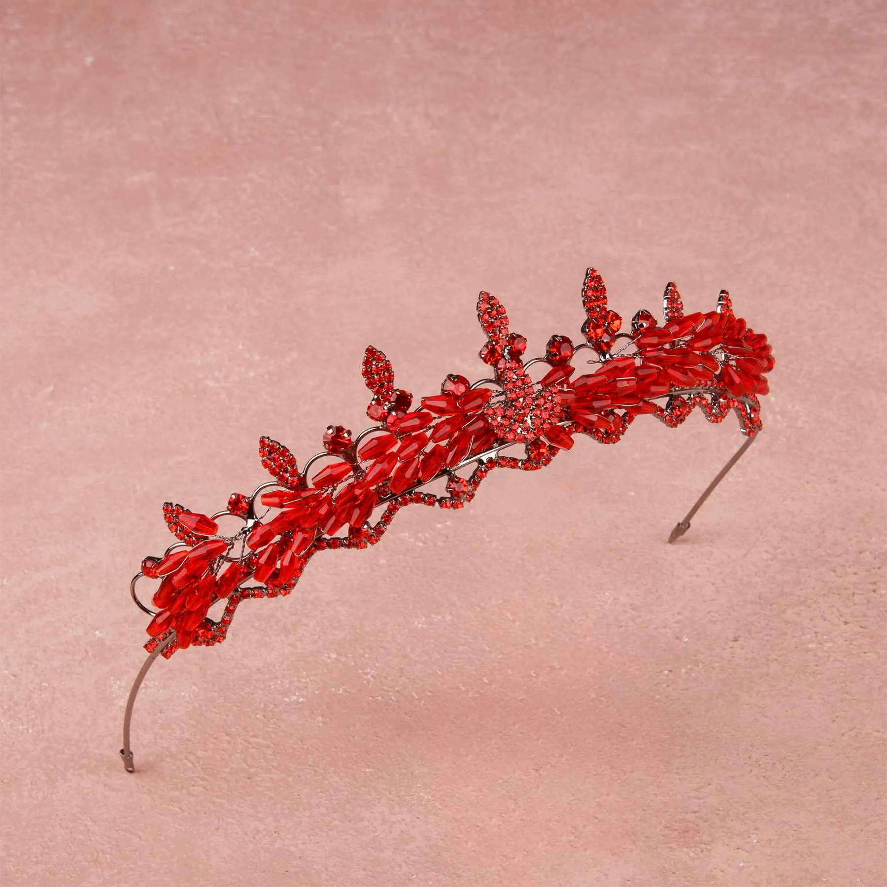 Crystal-Embellished Flower Crown