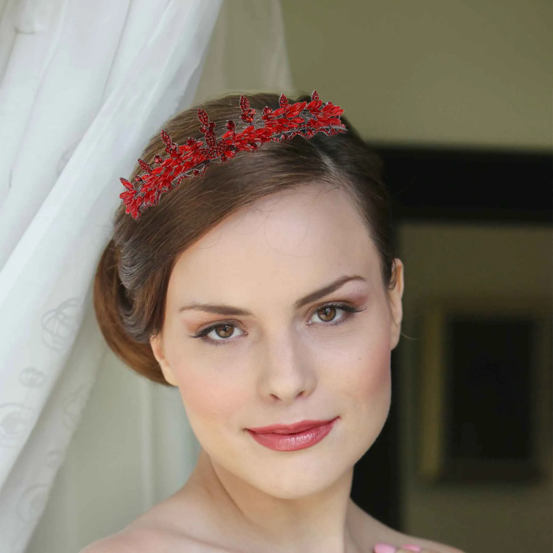 Crystal-Embellished Flower Crown