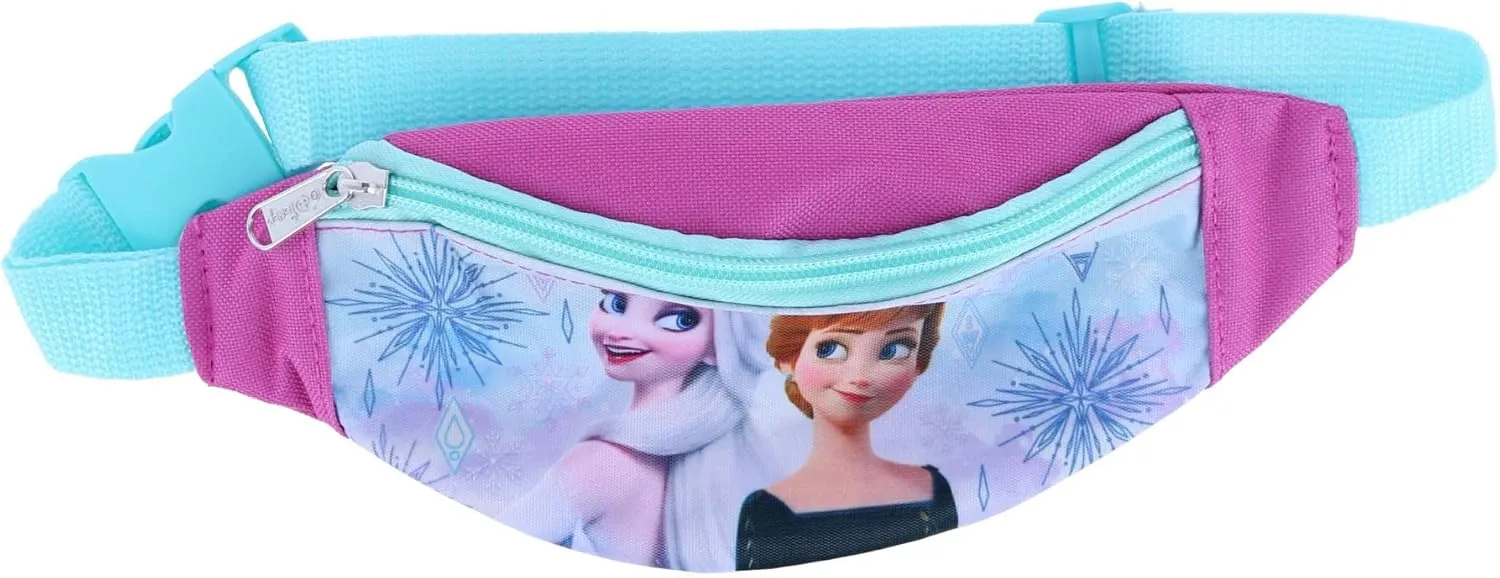 CTM® Girl's Frozen Anna and Elsa Fanny Waist Pack, Blue