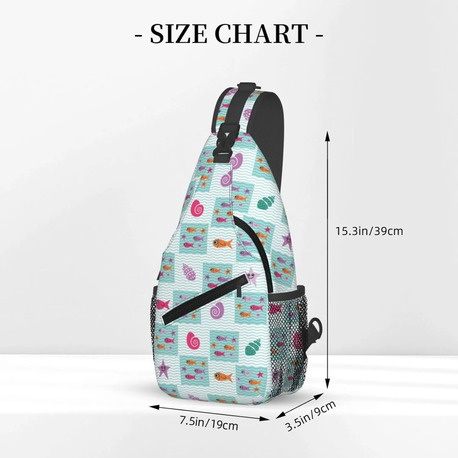 Cute bee flower Chest Bags Crossbody Sling Bag Shoulder Bag Travel Hiking Daypack For Men Women