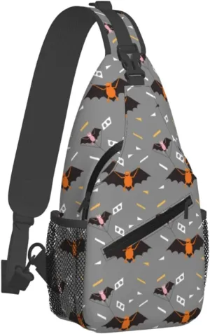 Cute bee flower Chest Bags Crossbody Sling Bag Shoulder Bag Travel Hiking Daypack For Men Women