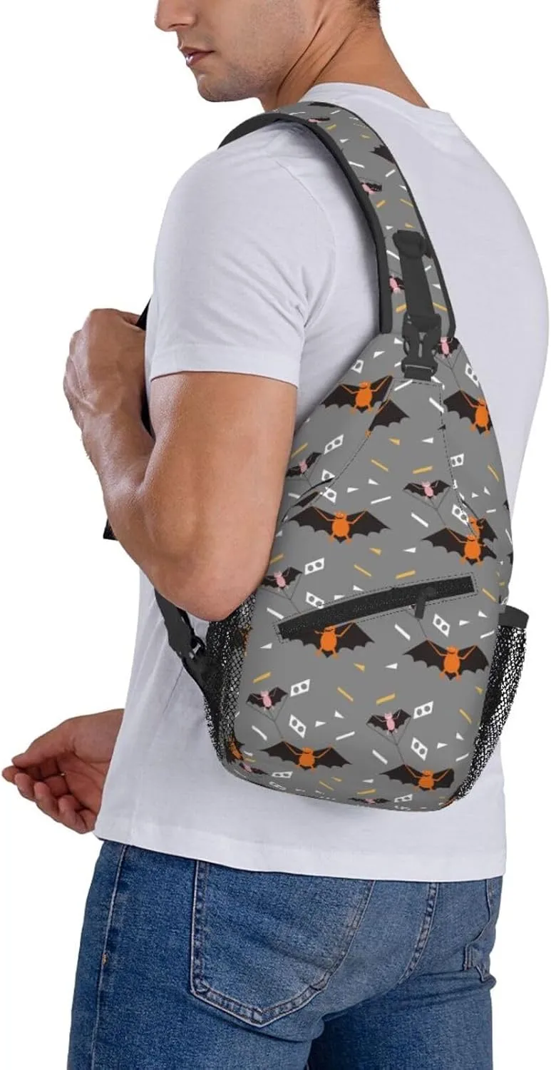 Cute bee flower Chest Bags Crossbody Sling Bag Shoulder Bag Travel Hiking Daypack For Men Women