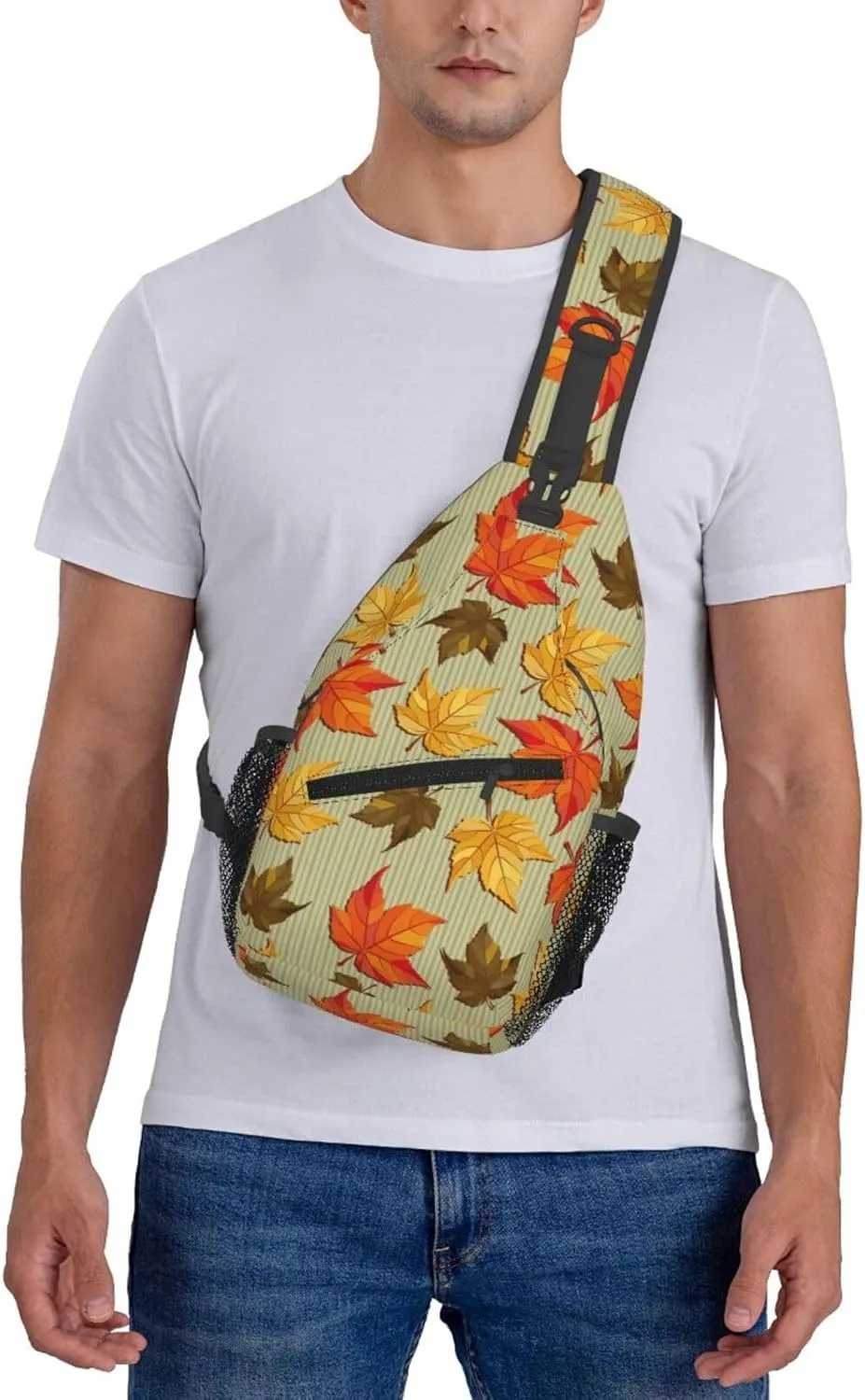 daisy Flowers Chest Bags Crossbody Sling Bag Shoulder Bag Travel Hiking Daypack For Men Women