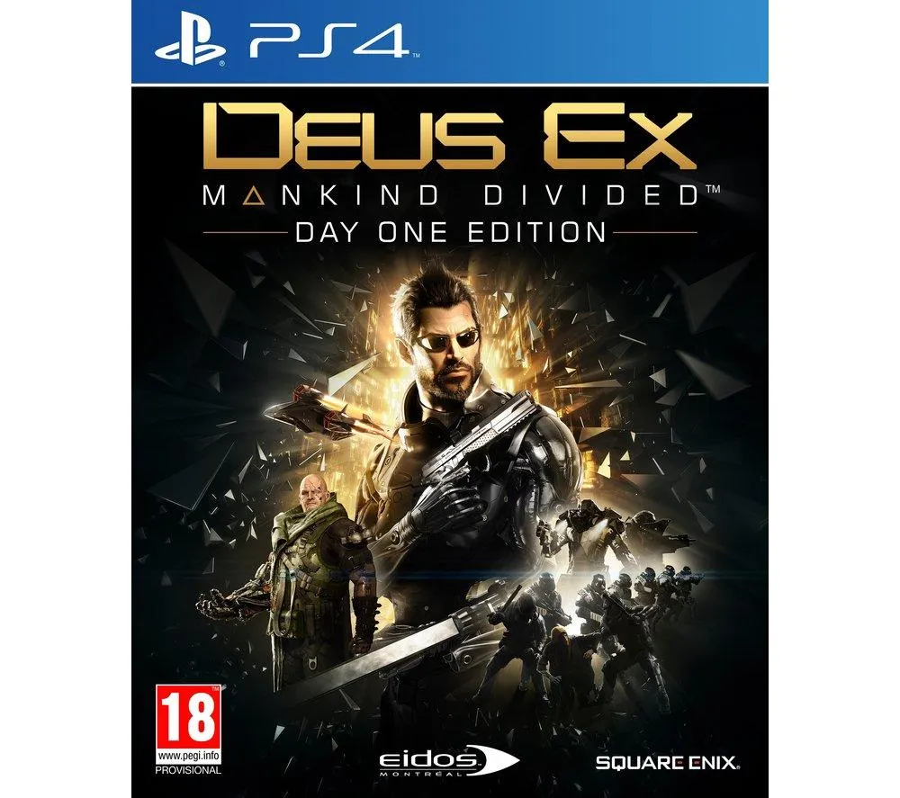 Deus Ex Mankind Divided - Day One Edition Game Addicts PS4
