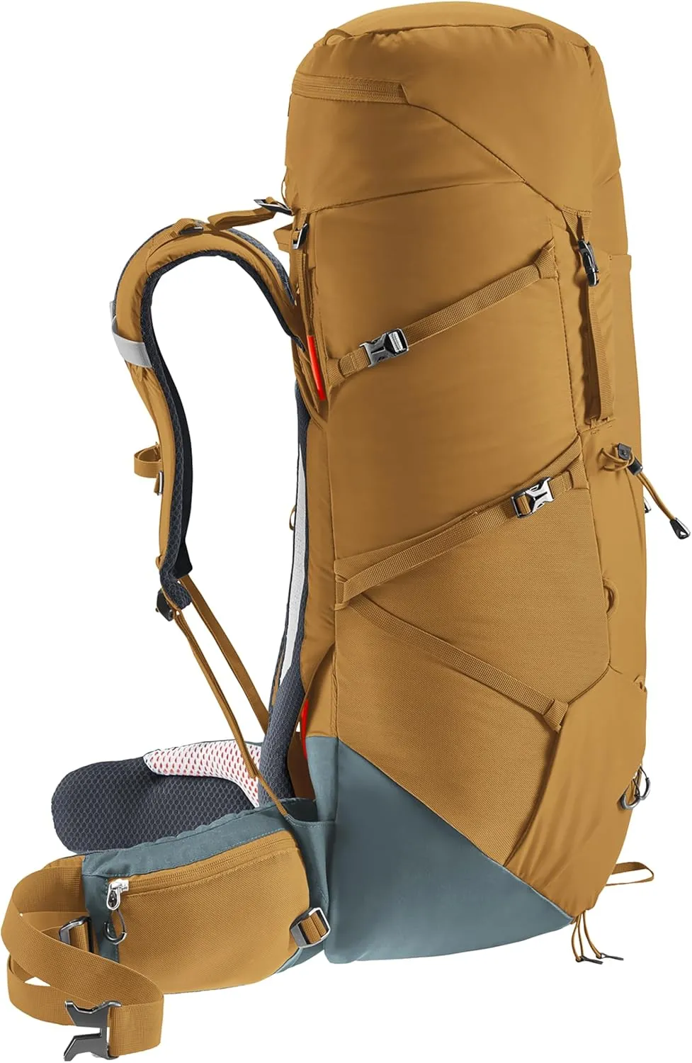 Deuter Aircontact Core 50 10L Hiking Backpack - Almond-Teal