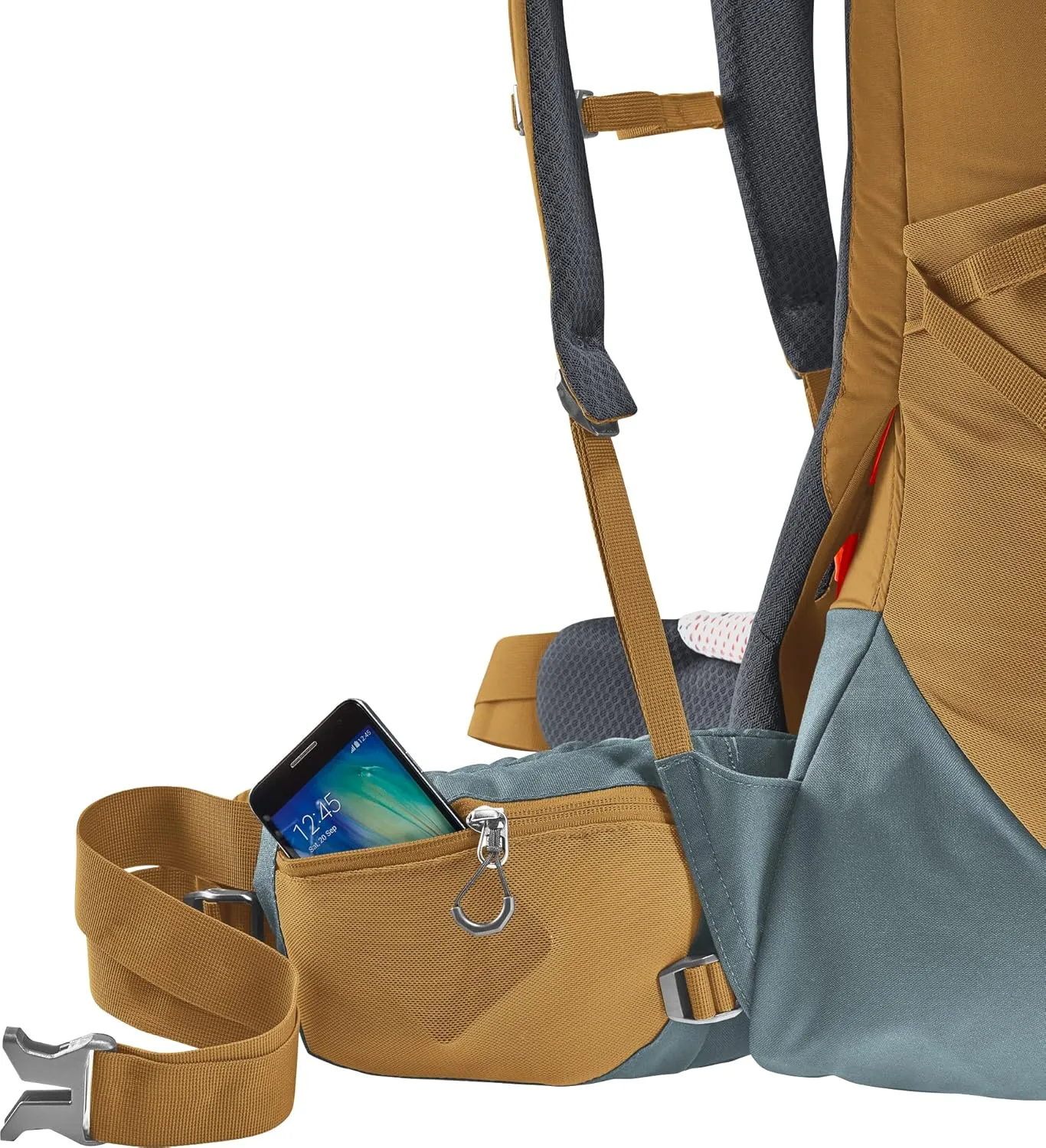 Deuter Aircontact Core 50 10L Hiking Backpack - Almond-Teal