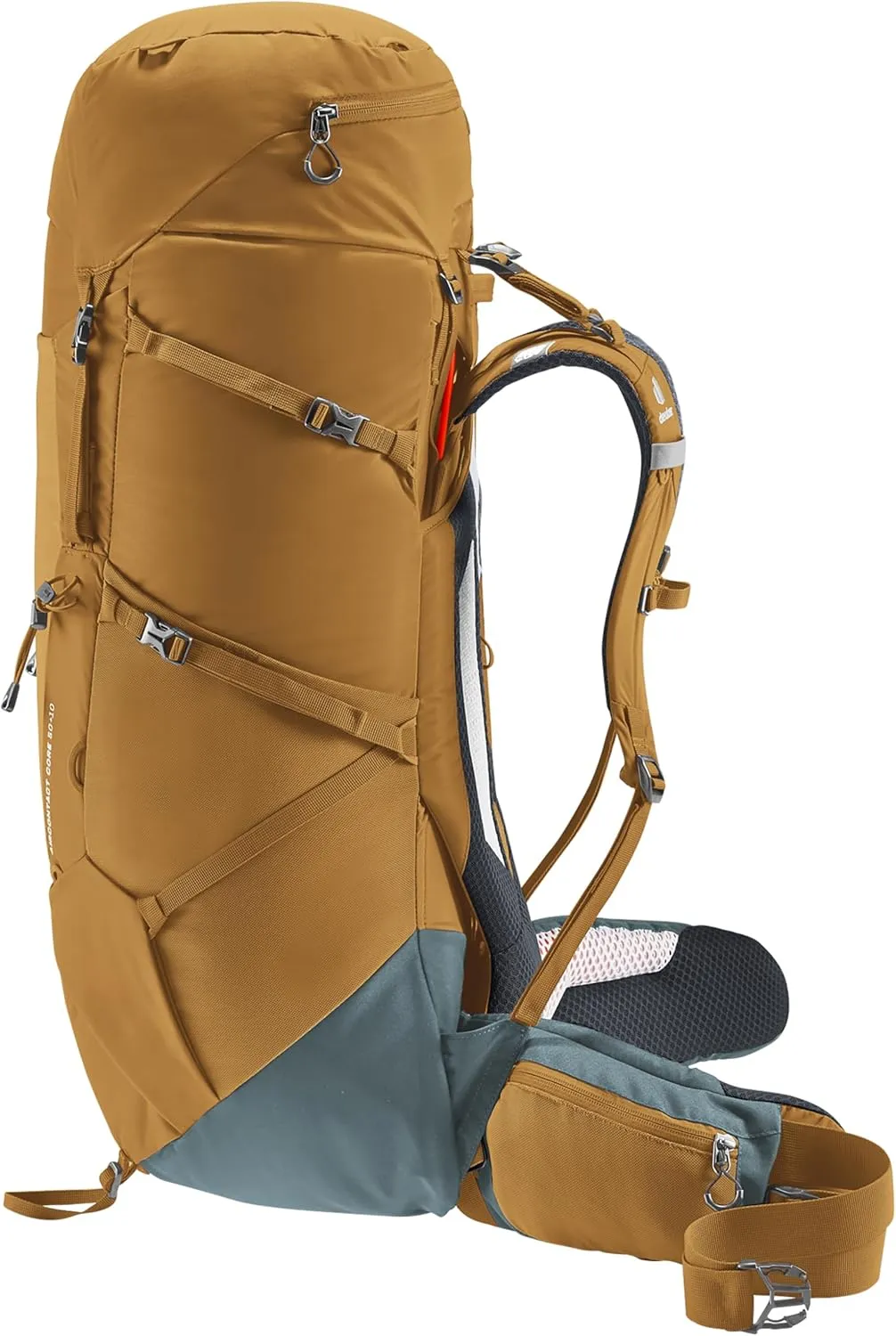 Deuter Aircontact Core 50 10L Hiking Backpack - Almond-Teal
